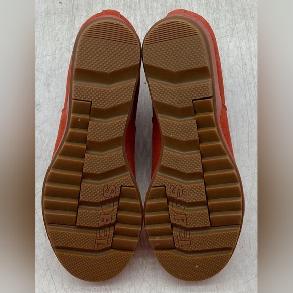 Sorel Evie Pull-On Waterproof Suede Leather Wedge Ankle Booties Size 8 NWOT - Picture 8 of 10